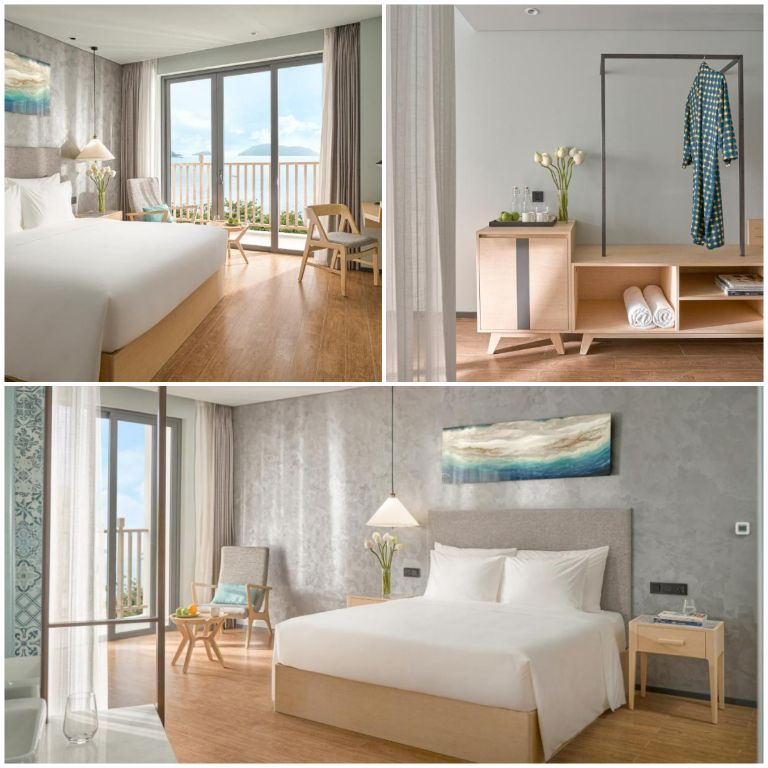 Phòng Deluxe được thiết kế theo phong cách hiện đại, tối giản với những gam màu nhã nhặn. (Nguồn: Internet)