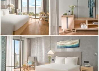 Phòng Deluxe được thiết kế theo phong cách hiện đại, tối giản với những gam màu nhã nhặn. (Nguồn: Internet)